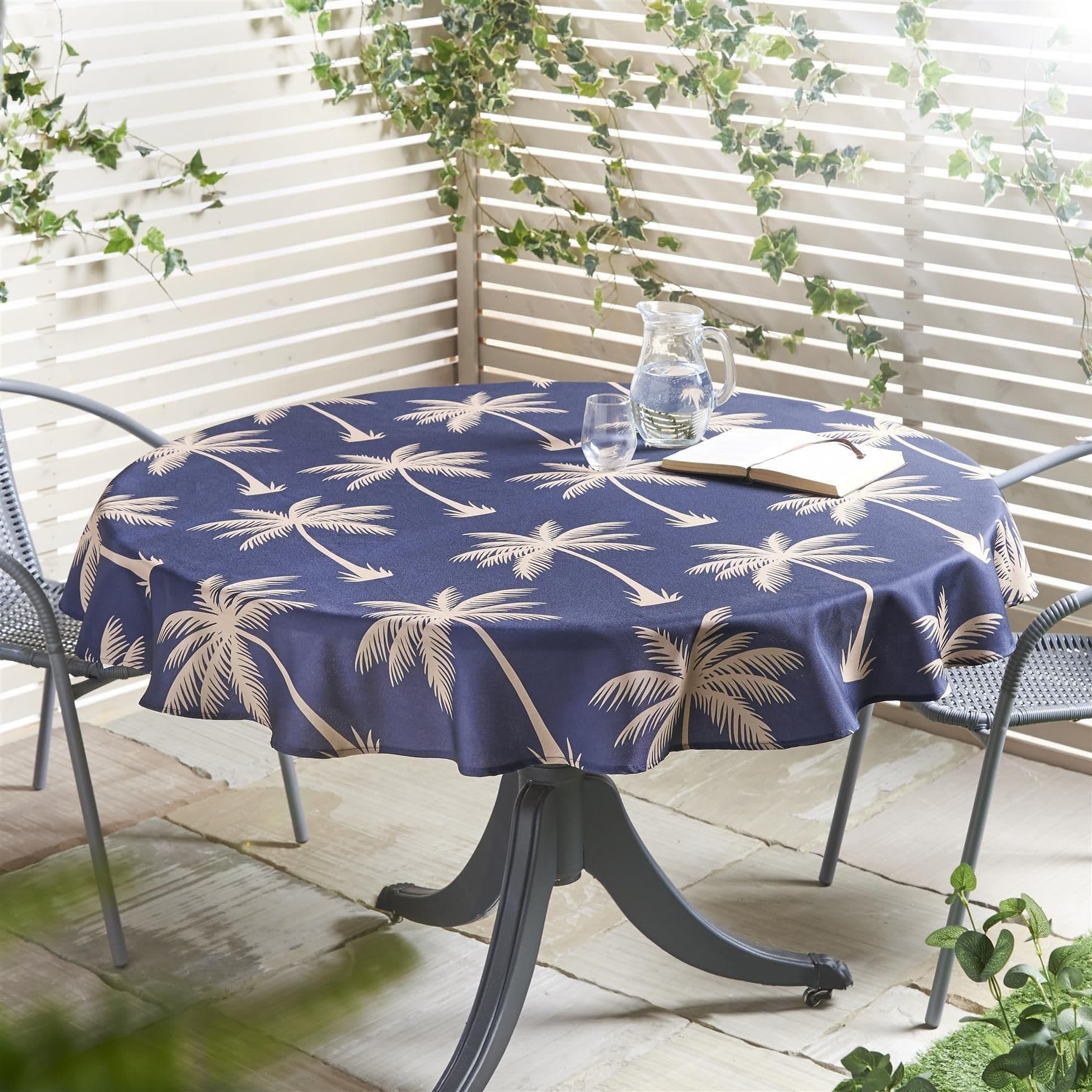 Palm Tablecloth 150cm Diameter Round