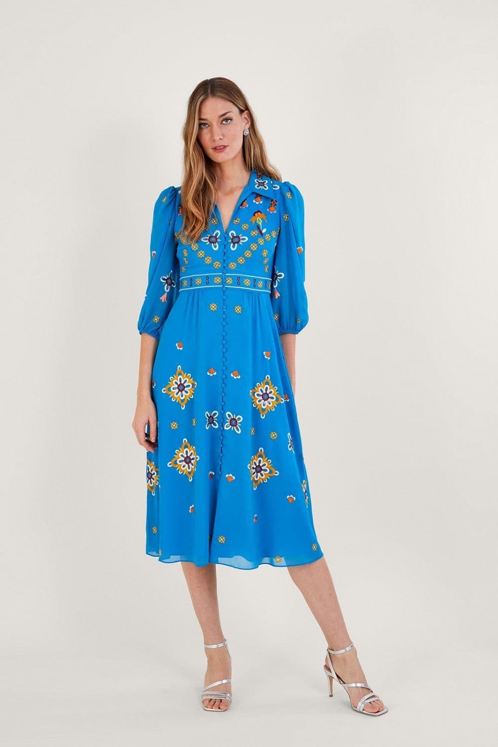 Blair Embroidered Shirt Dress Recycled Polyester