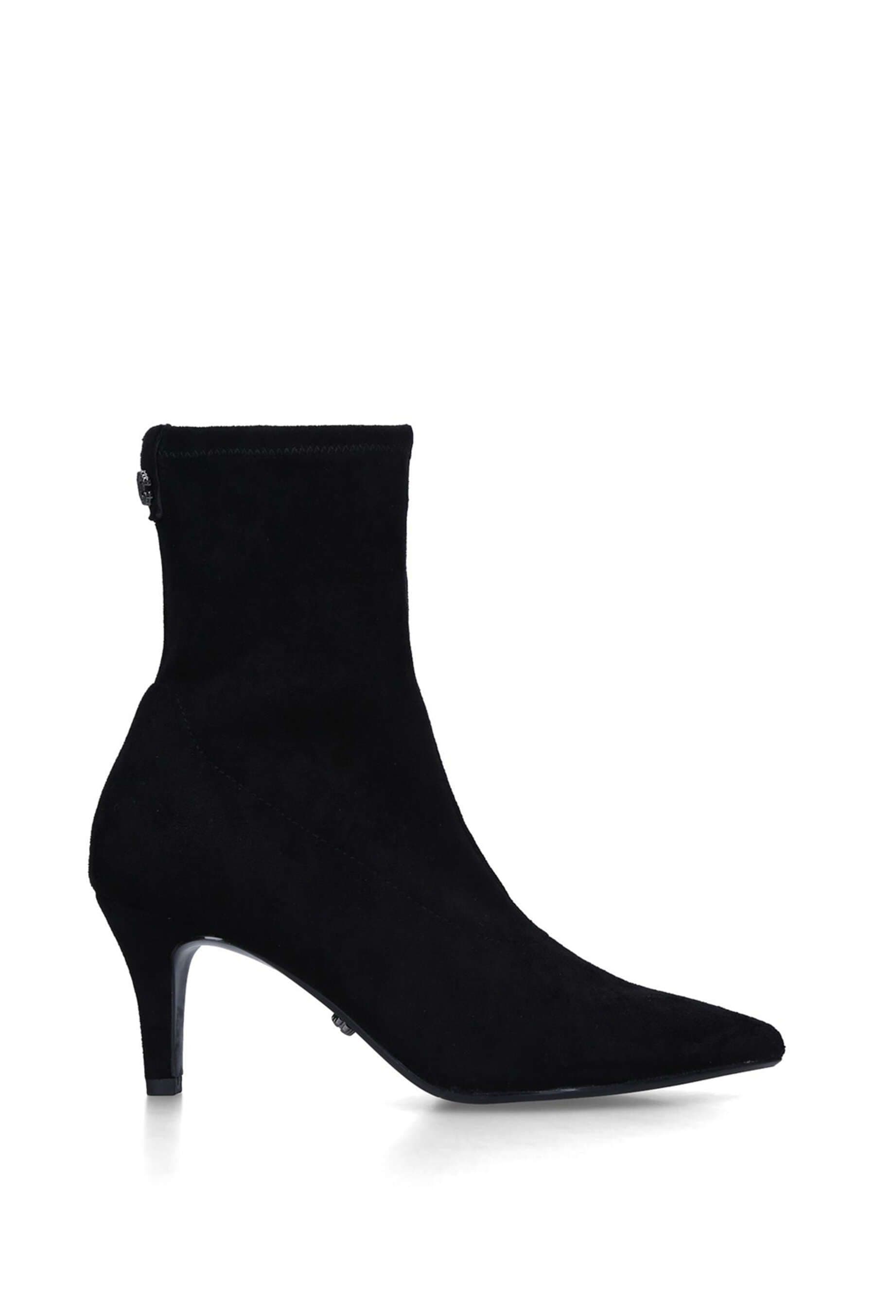 Carvela Women's 'Flute Sock' Fabric Boots in Black | Size: 8