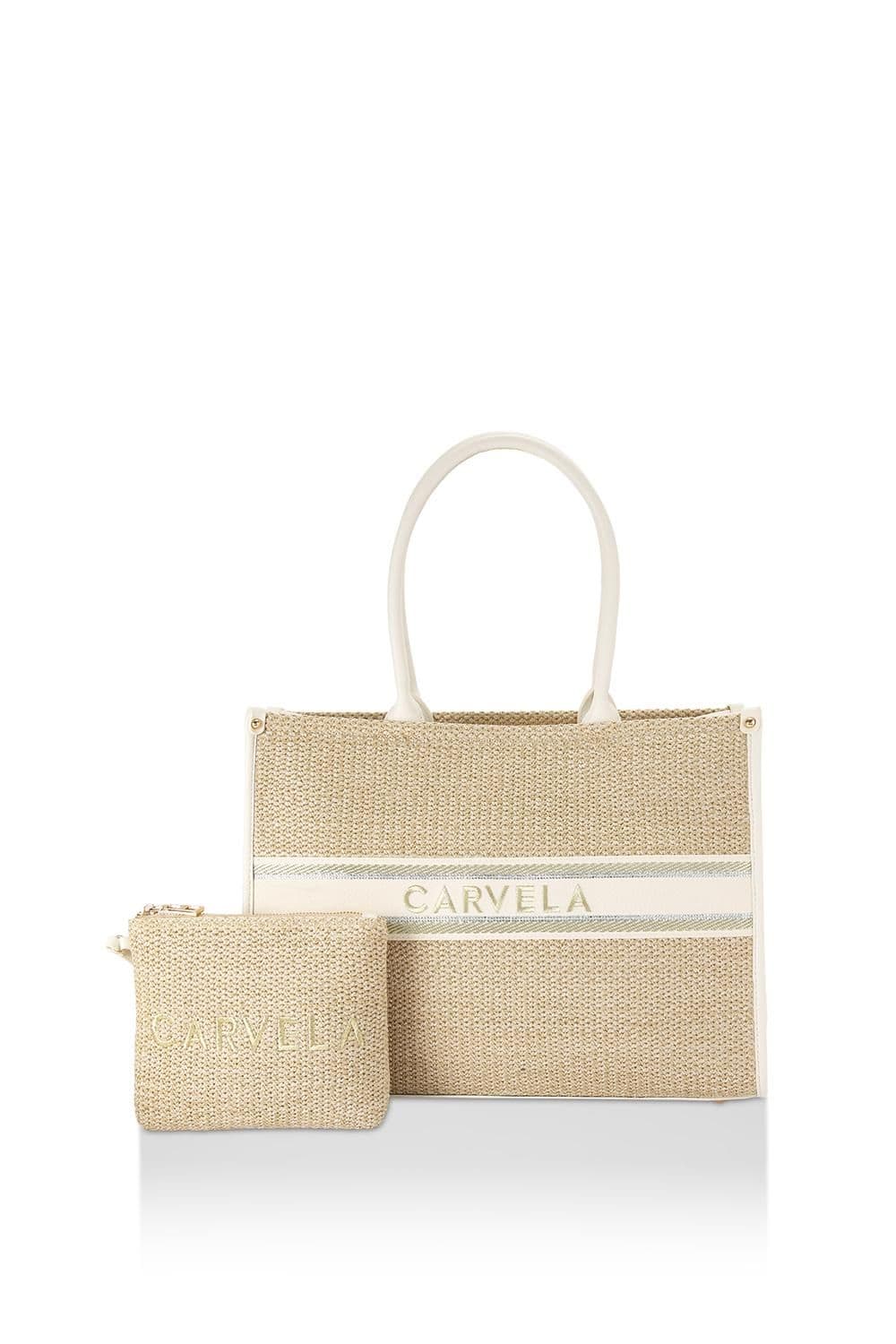 Carvela Women's 'Beach Glam Tote' Bag in Beige
