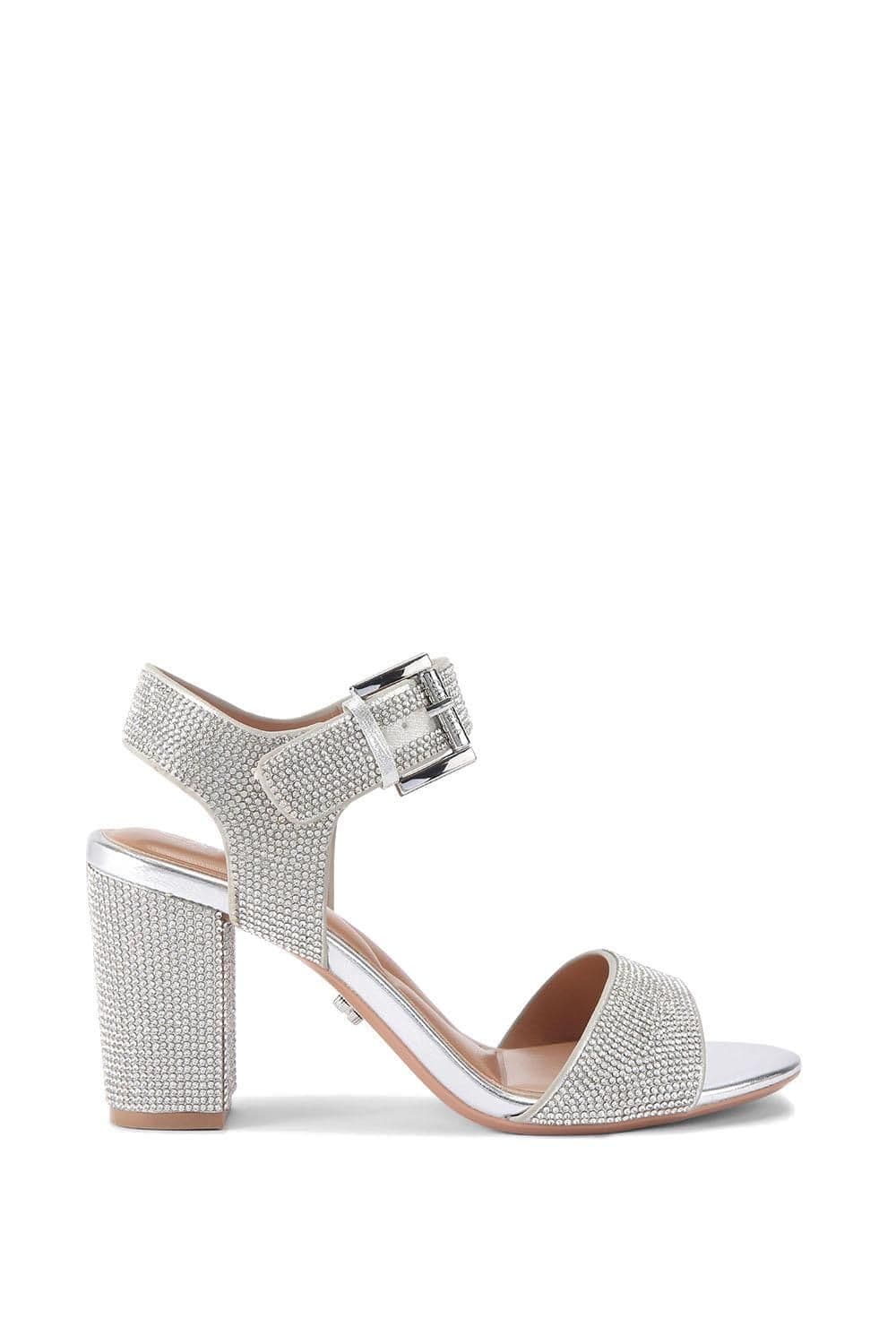 Carvela Women's 'Sadie Jewel' Heels in Silver | Size: 8