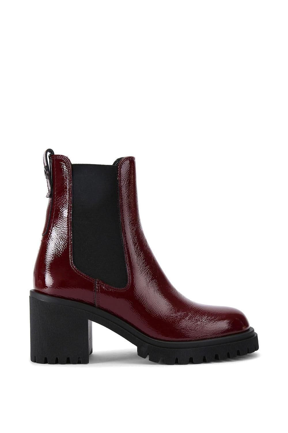 Carvela Women's 'Mega' Leather Boots in Red | Size: 4