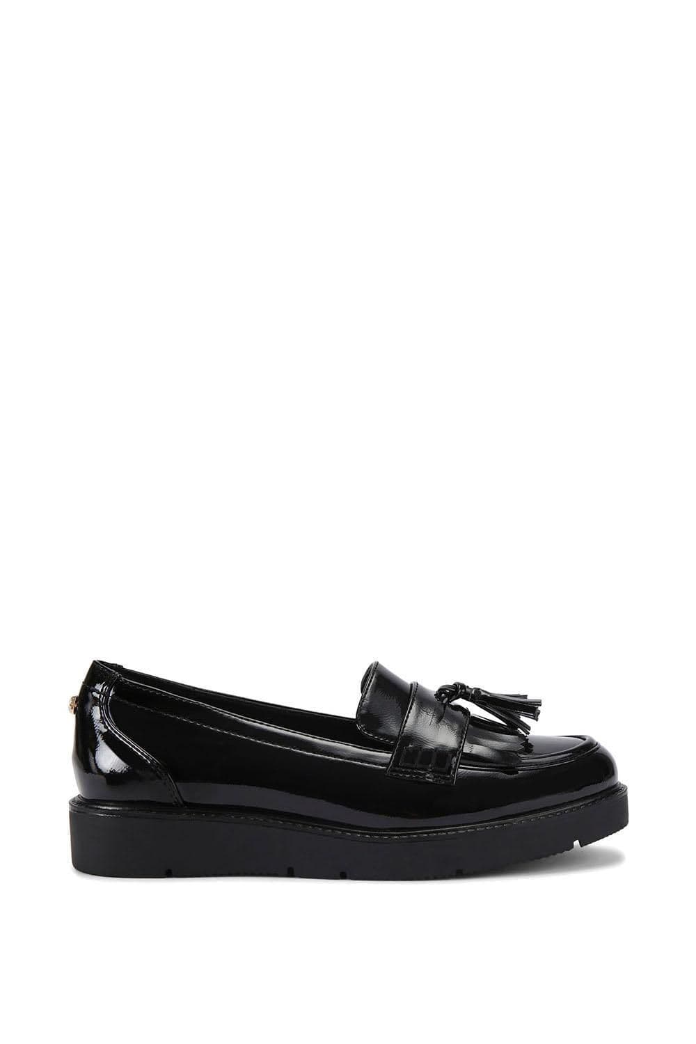 Carvela Women's 'Sky Tassel' Patent Flats in Black | Size: 6