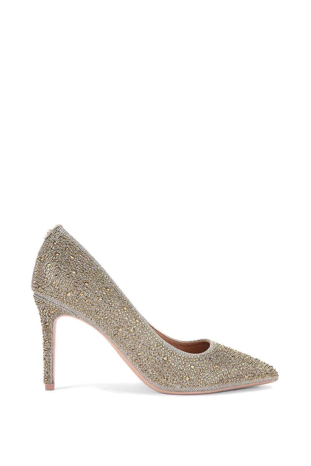 Carvela Women's 'Casella Heatseal Court' Heels in Gold | Size: 5