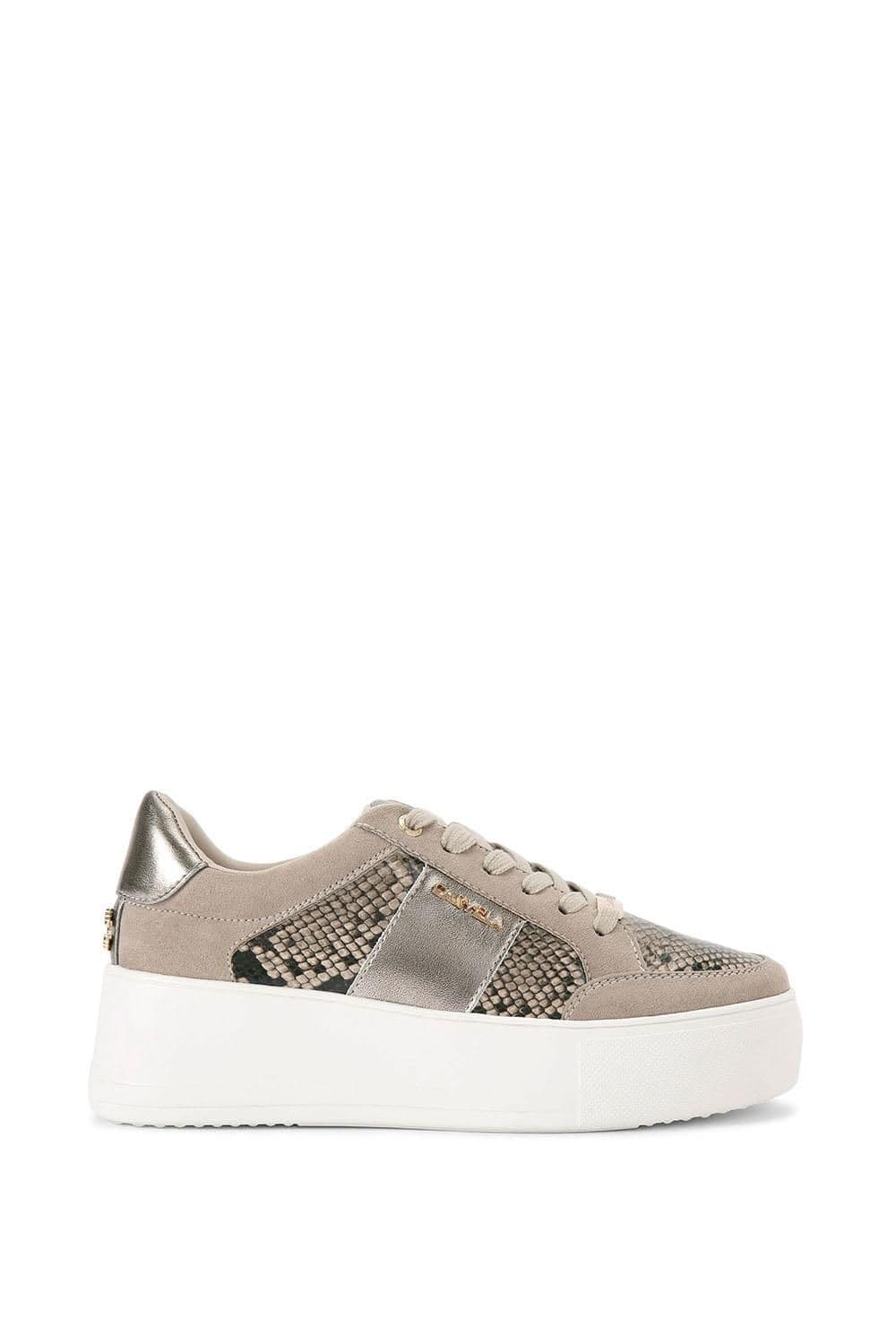 Carvela Women's 'Jive Lace Up' Trainers in Grey | Size: 7