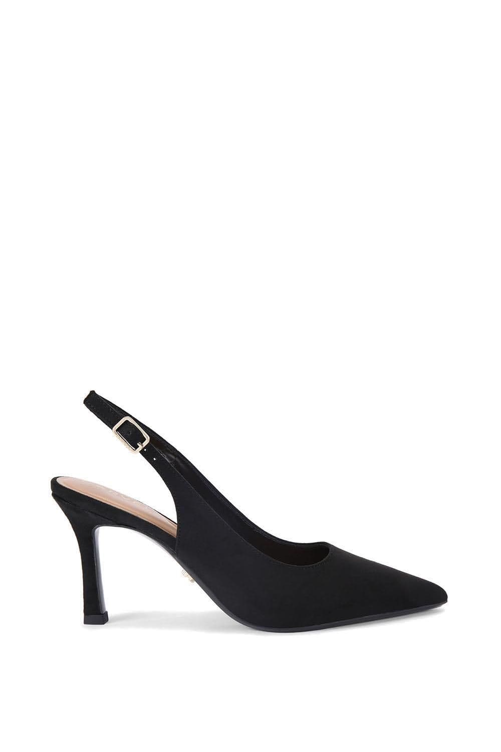 Carvela Women's 'Corletta Sling Wide Fit' Fabric Heels in Black | Size: 6