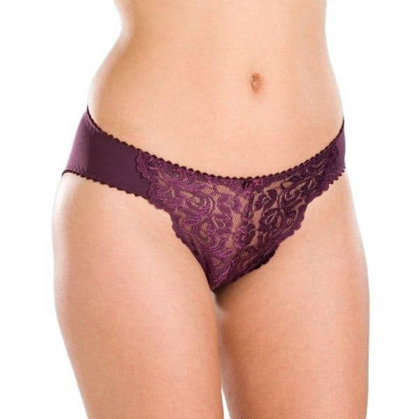 Three Pack Floral Lace Midi Briefs