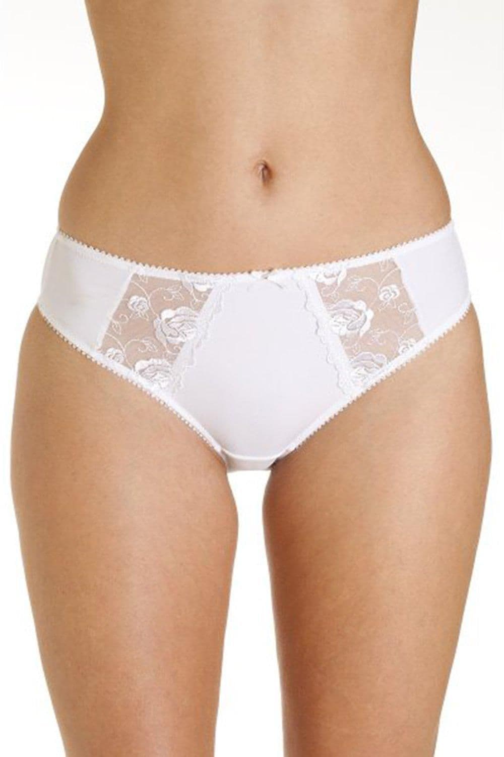 Three Pack Lace Embroidered Briefs
