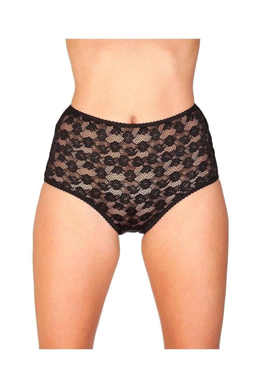 Three Pack Floral Lace Maxi Briefs