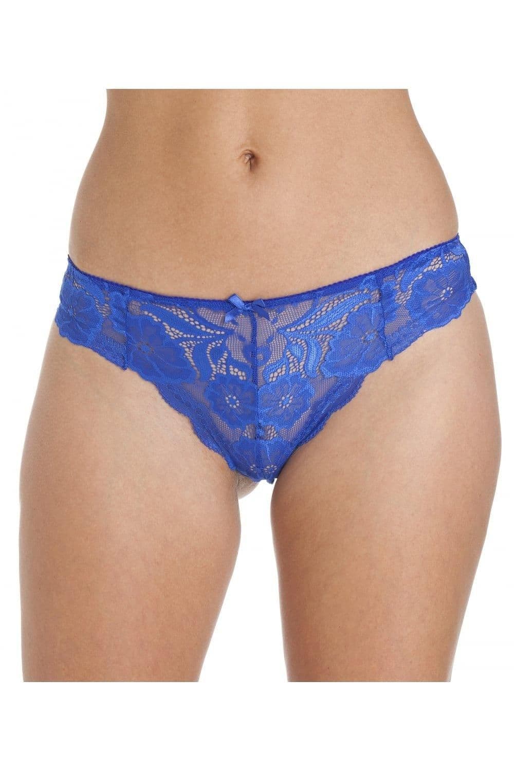 Two Pack Floral Lace Thong Bright