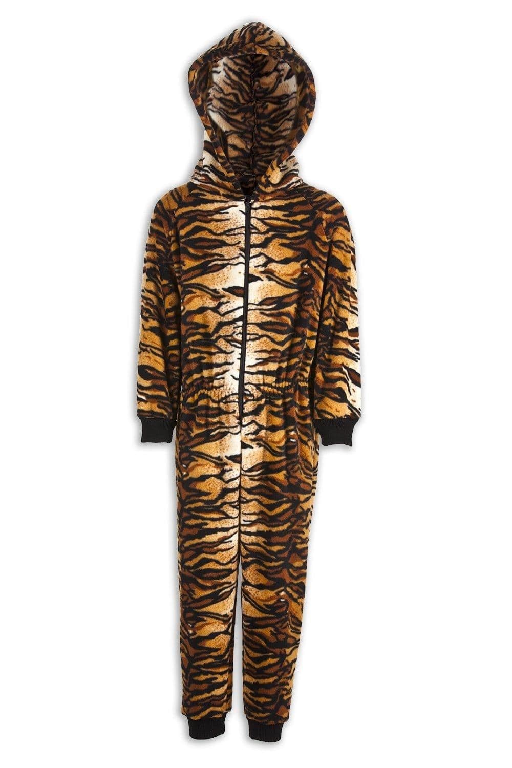 Supersoft Tiger Print Hooded All One Onesie