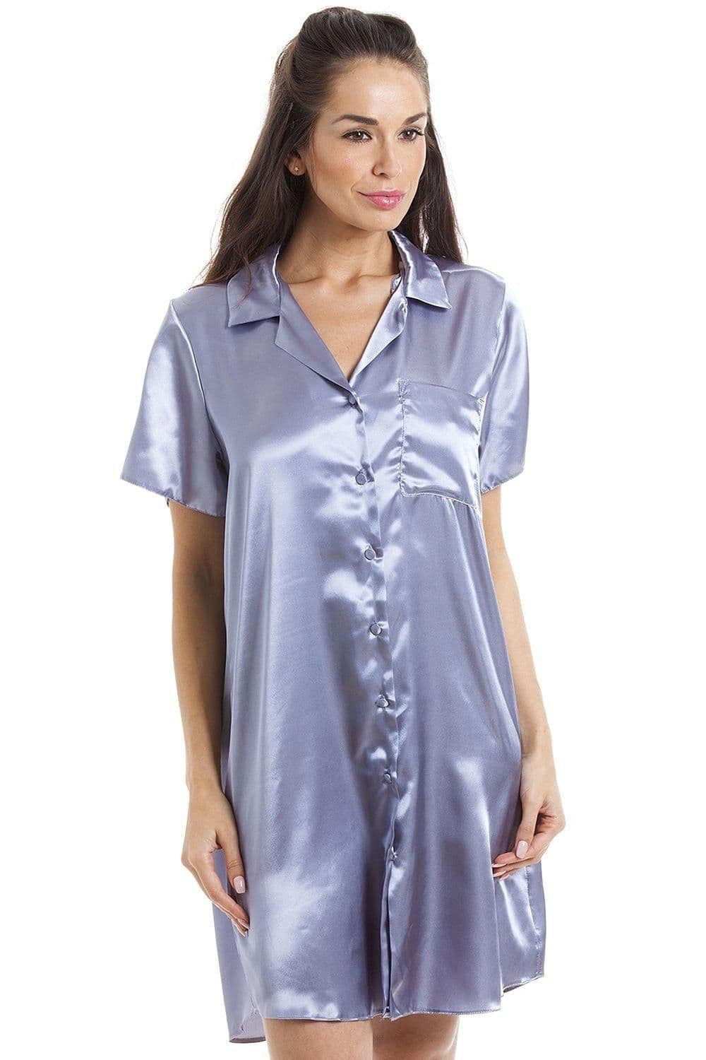Luxurious Knee Length Satin Nightshirt