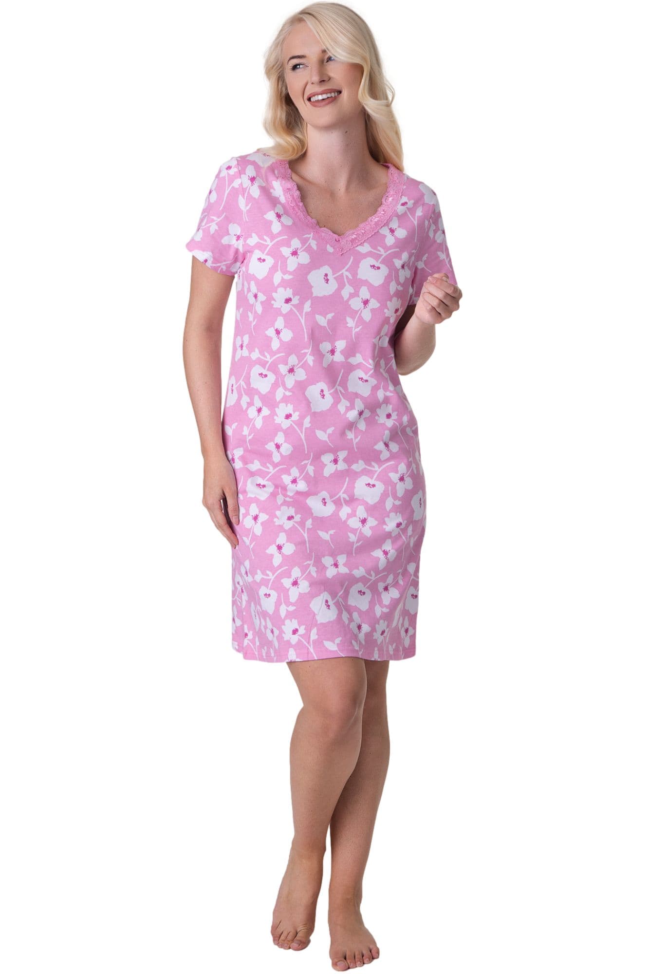 Floral Print Cotton Nightdress