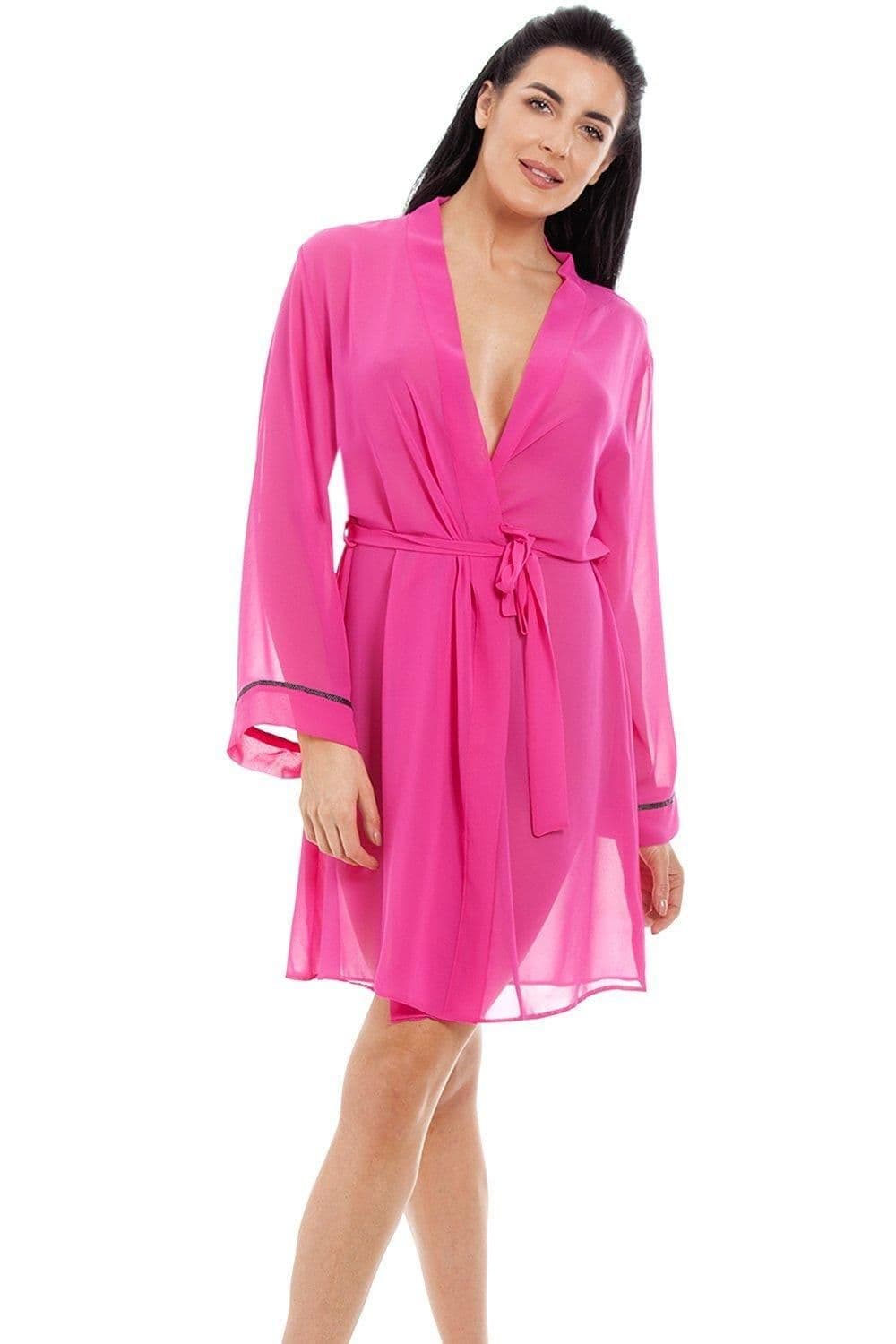 Lightweight Chiffon Chemise & Wrap Set
