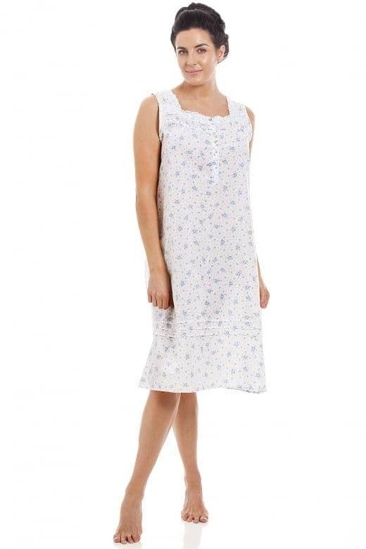 Classic Floral Sleeveless Nightdress