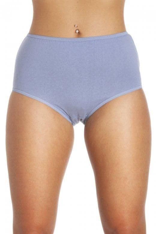 Four Pack Print Cotton Full Maxi Briefs