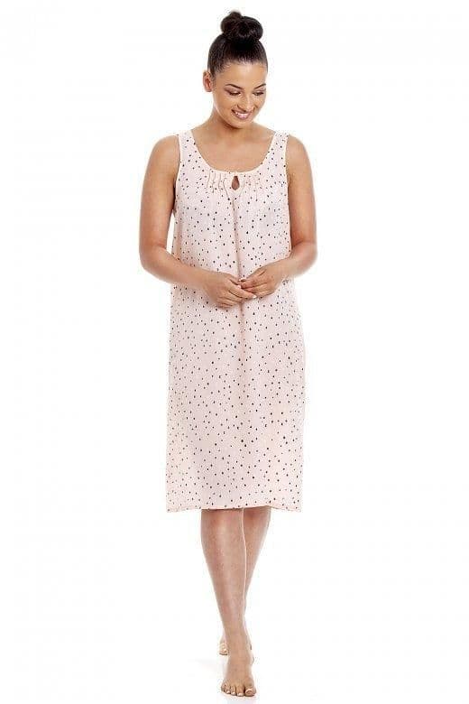 Lightweight Pastel Knee Length Chiffon Chemise