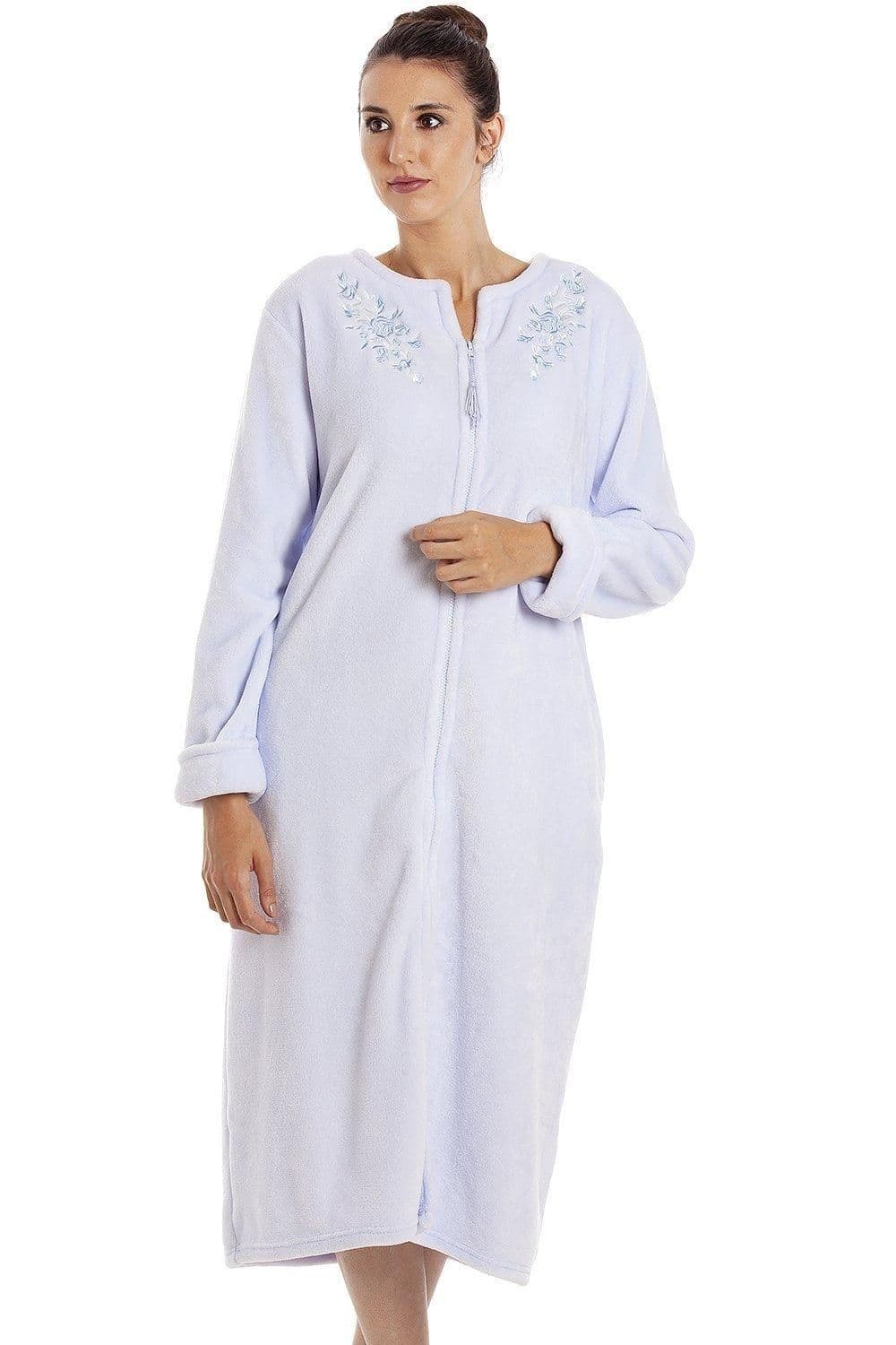 Classic Supersoft Fleece Zip Up Housecoat