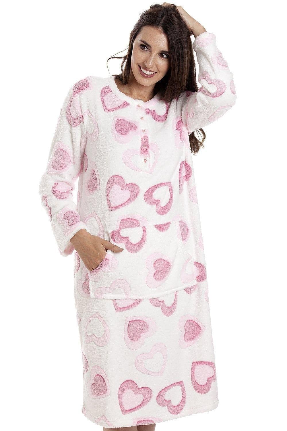 Heart Print Supersoft Fleece Lounger