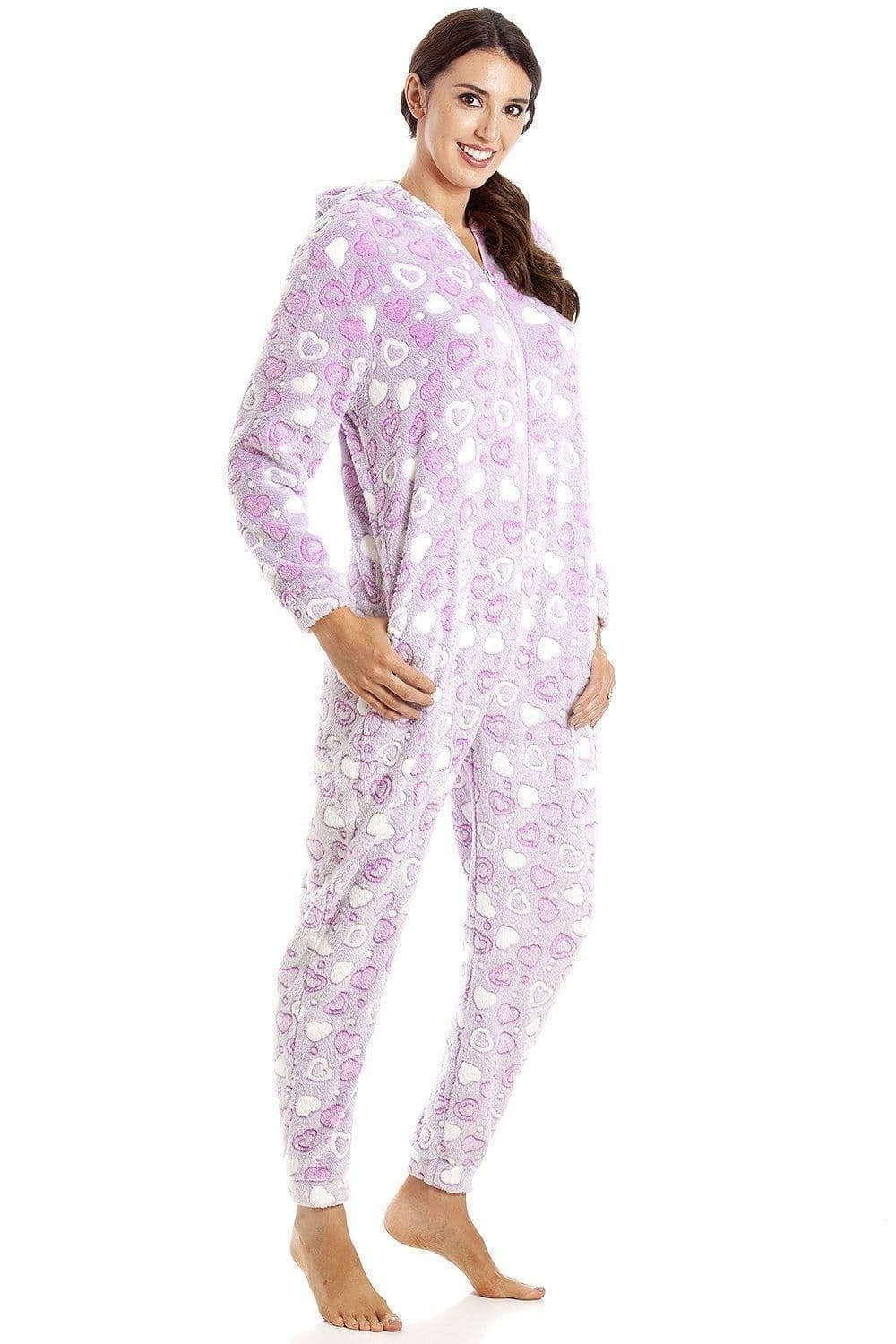 Multicoloured Supesoft Heart Print Onesie