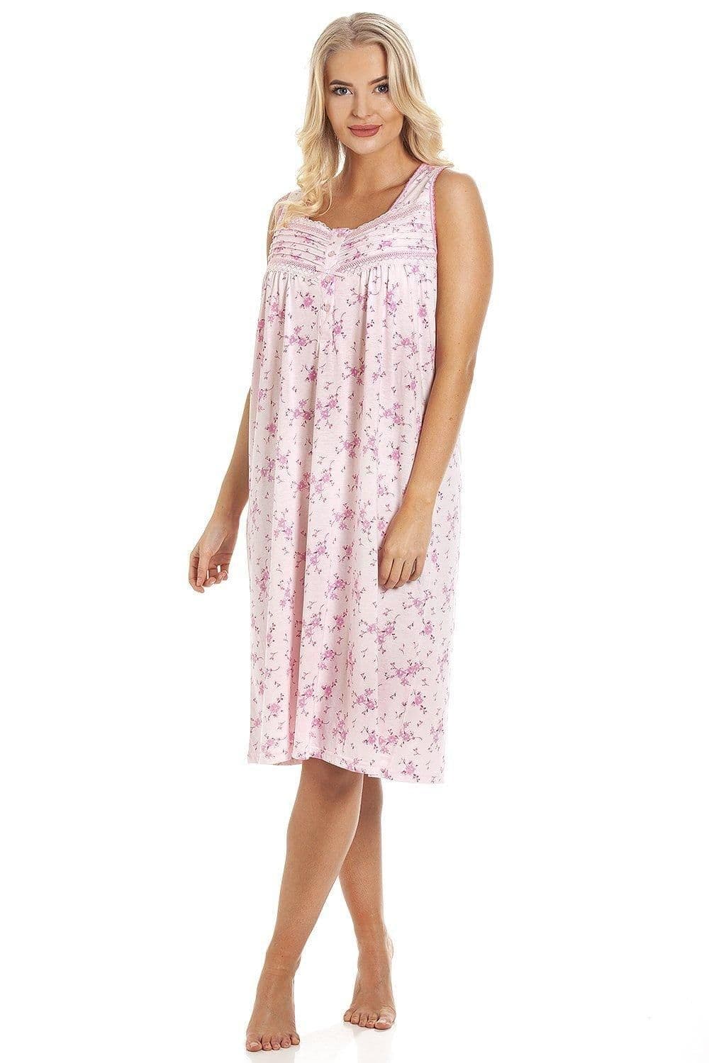Floral Lightweight Sleeveless Summer Nightdress