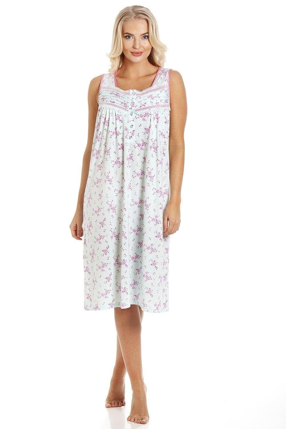 Floral Lightweight Sleeveless Summer Nightdress