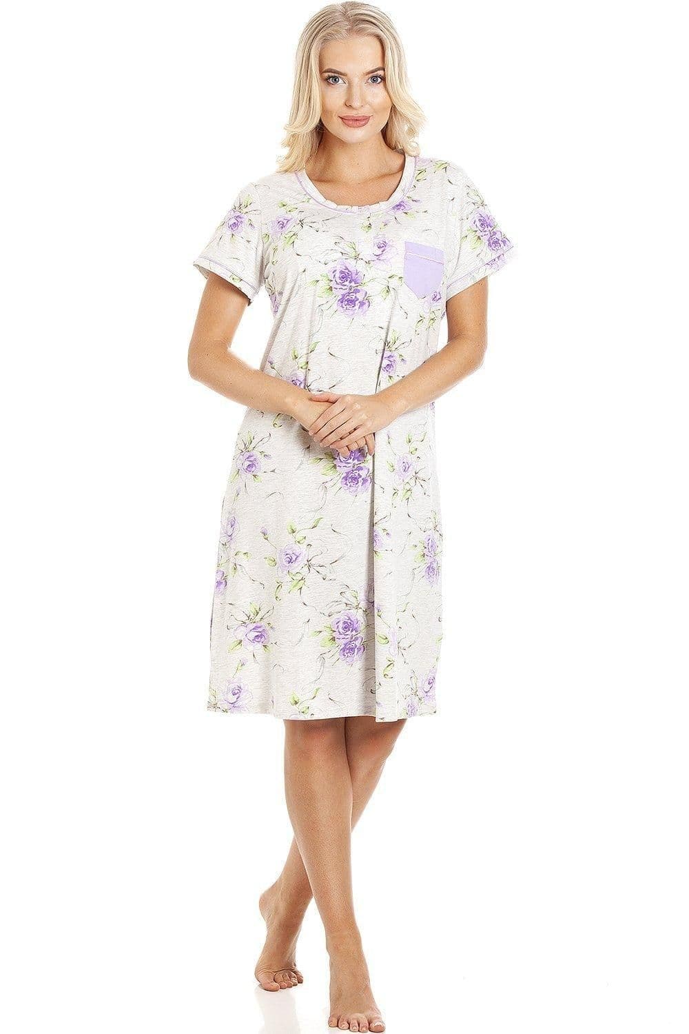 Classic Short Sleeved Floral Nightdress