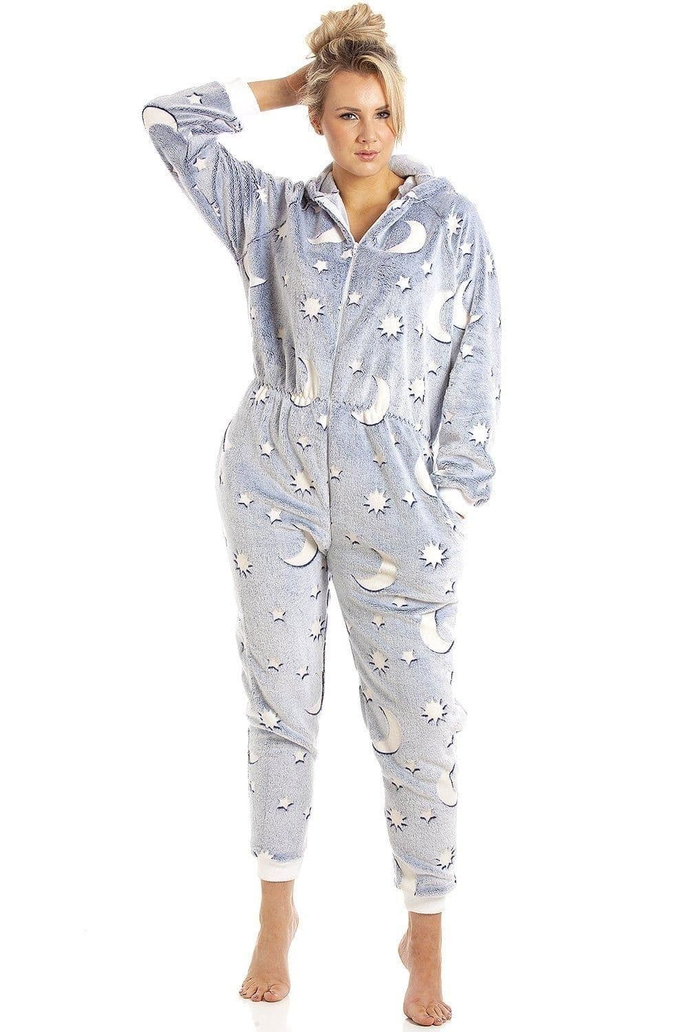 Glow Dark Supersoft Fleece Star Print Onesie