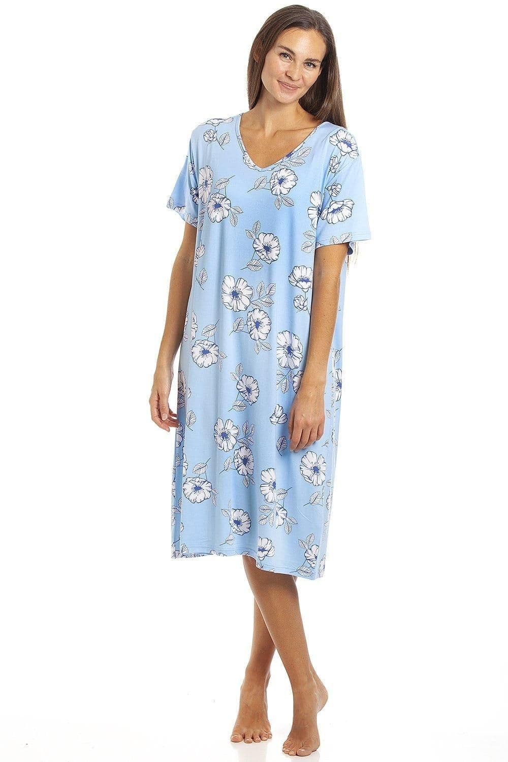 Spandex Short Sleeve Nightdress