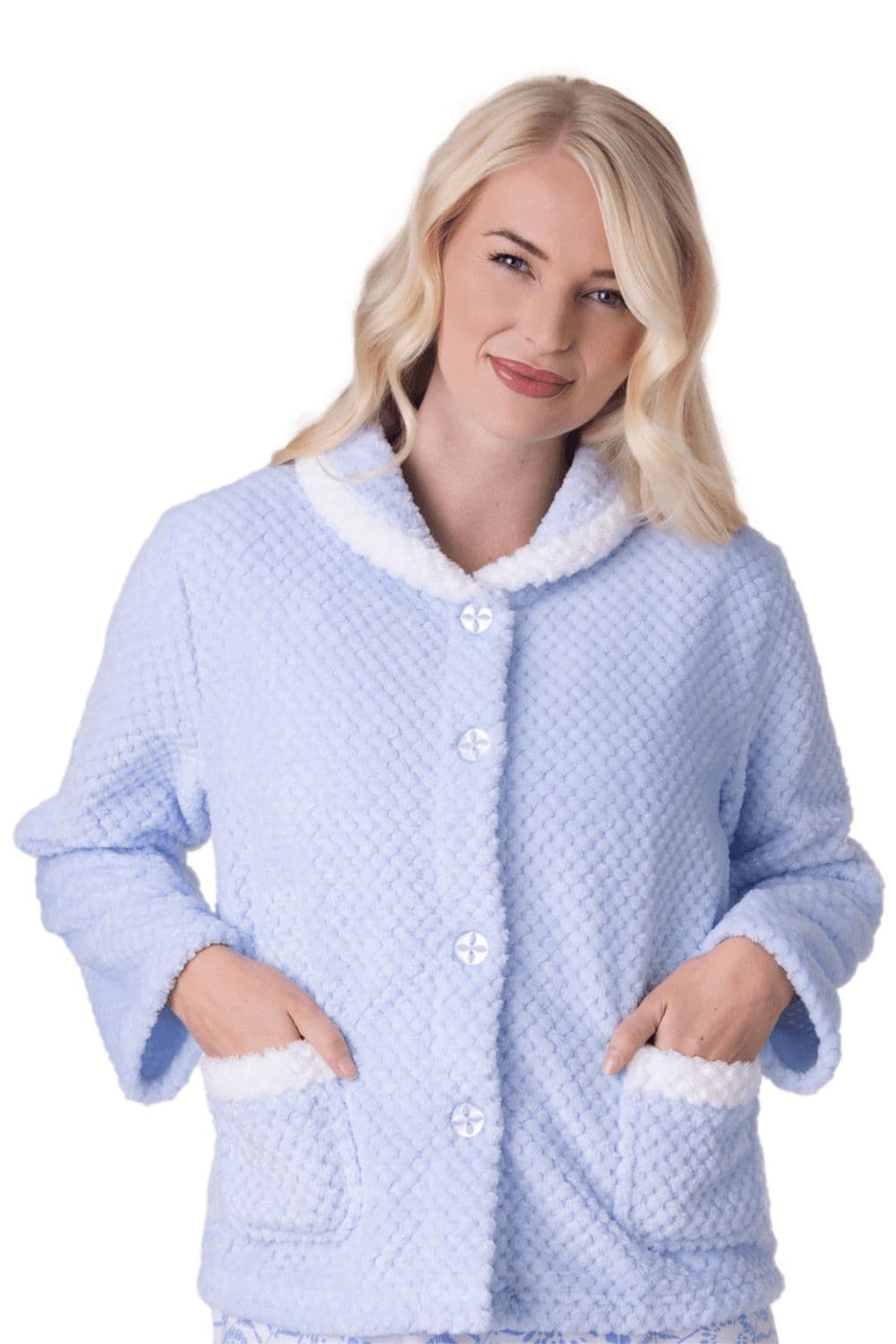 Supersoft Button Front Bed Jacket