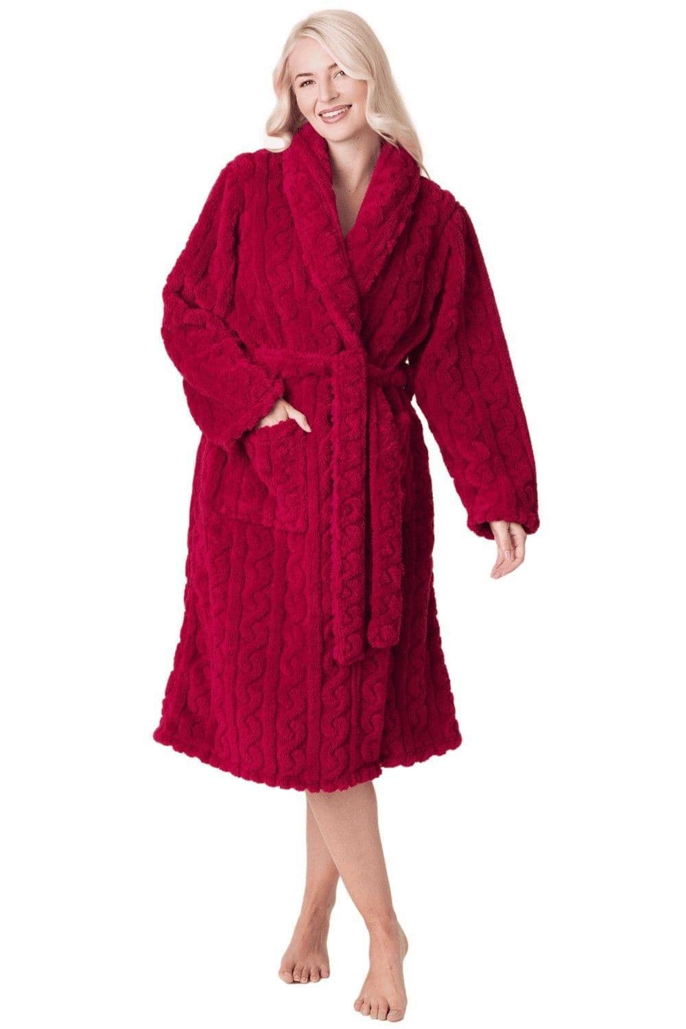 Supersoft Luxury Fleece Jaquard Bathrobe