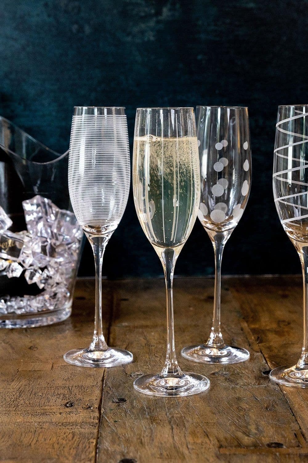 Cheers Set 4 Flute Glasses
