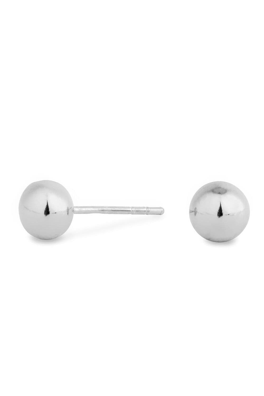Sterling 925 Polished 5mm Ball Stud Earrings