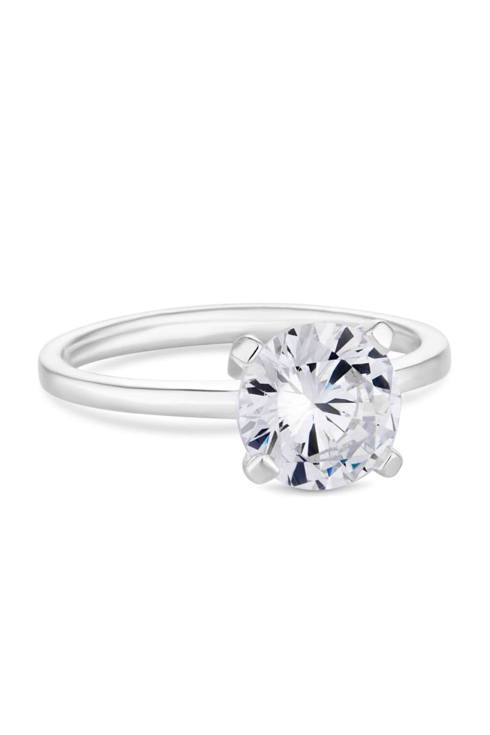 Sterling 925 Cubic Zirconia Solitaire Ring