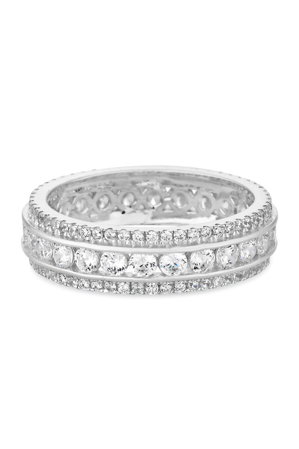 Sterling 925 Cubic Zirconia Band Ring