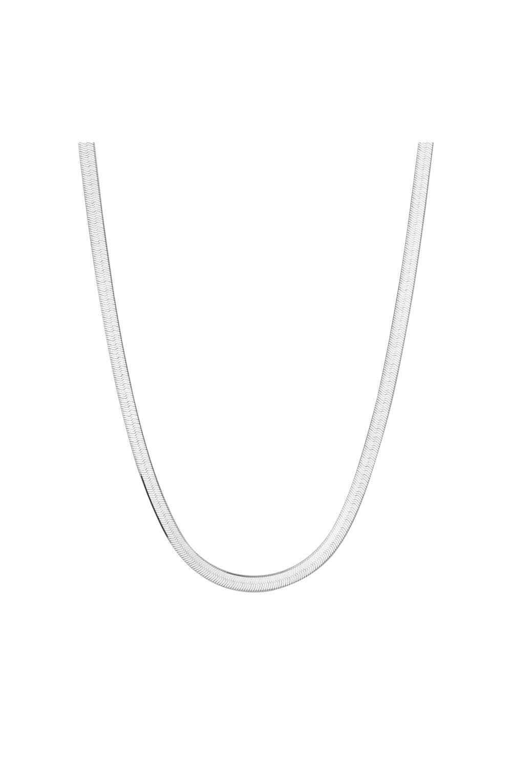 Sterling 925 Flat Snake Chain Necklace