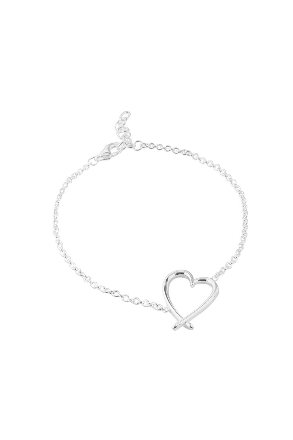 Sterling 925 Open Heart Bracelets