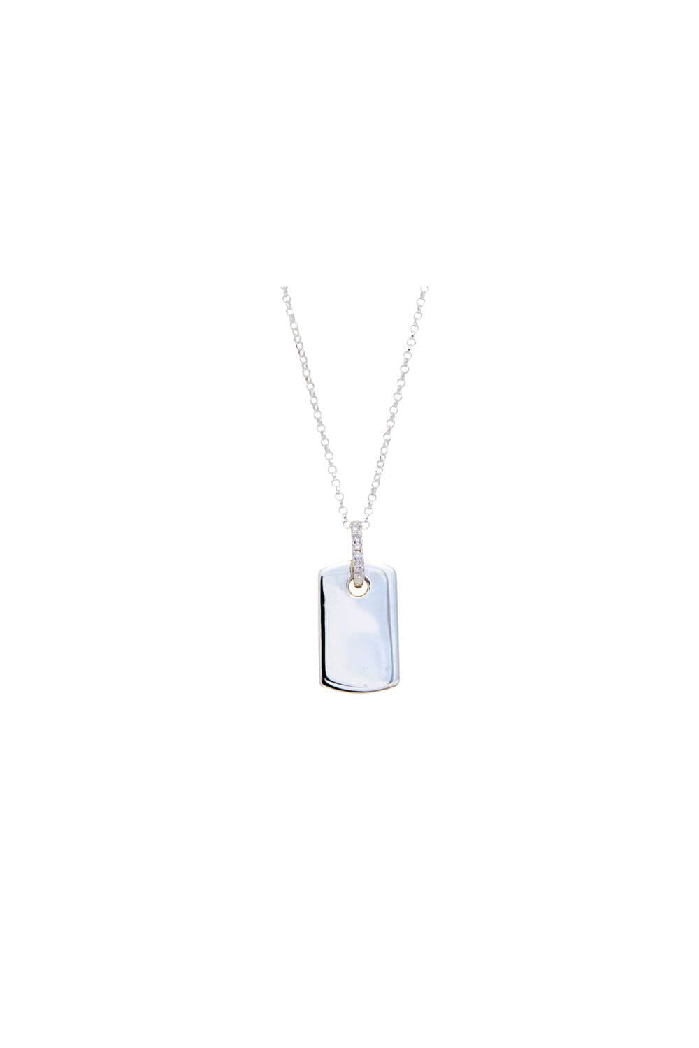 Sterling 925 Tag Necklace