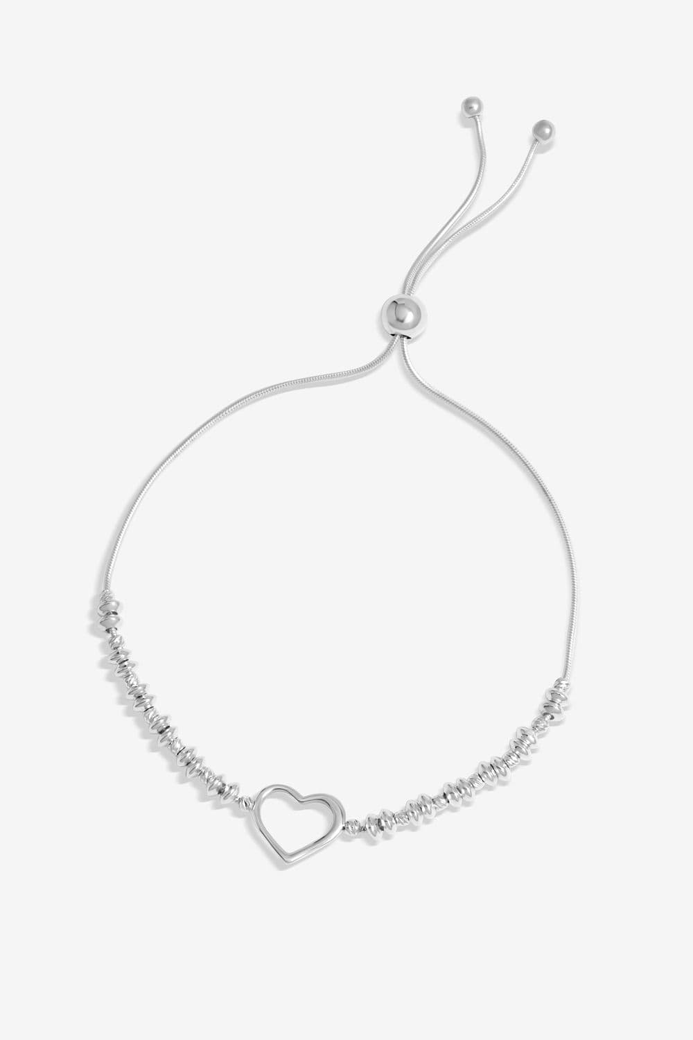 Sterling 925 Open Heart Toggle Bracelet