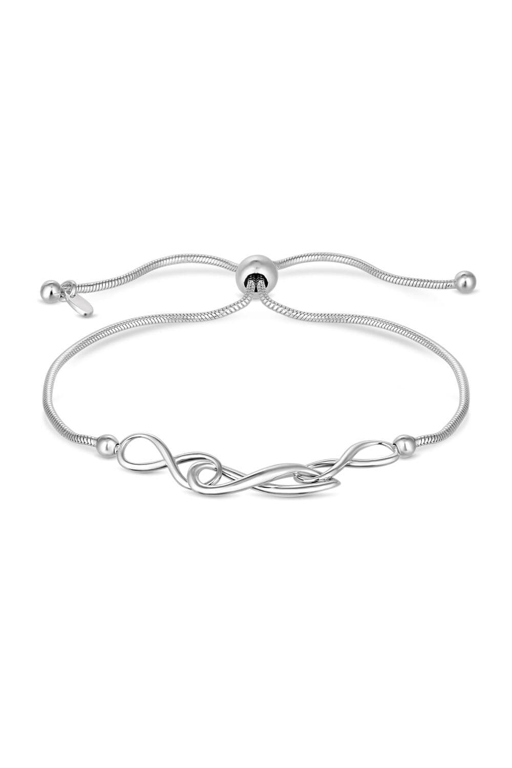 Sterling 925 Infinity Toggle Bracelet