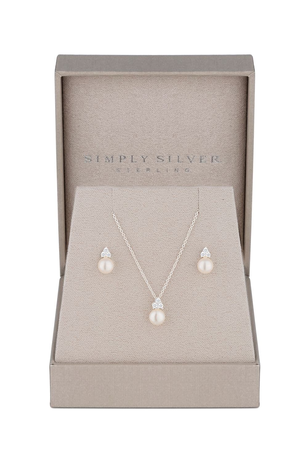 Sterling 925 Freshwater Pearl Set Gift Boxed