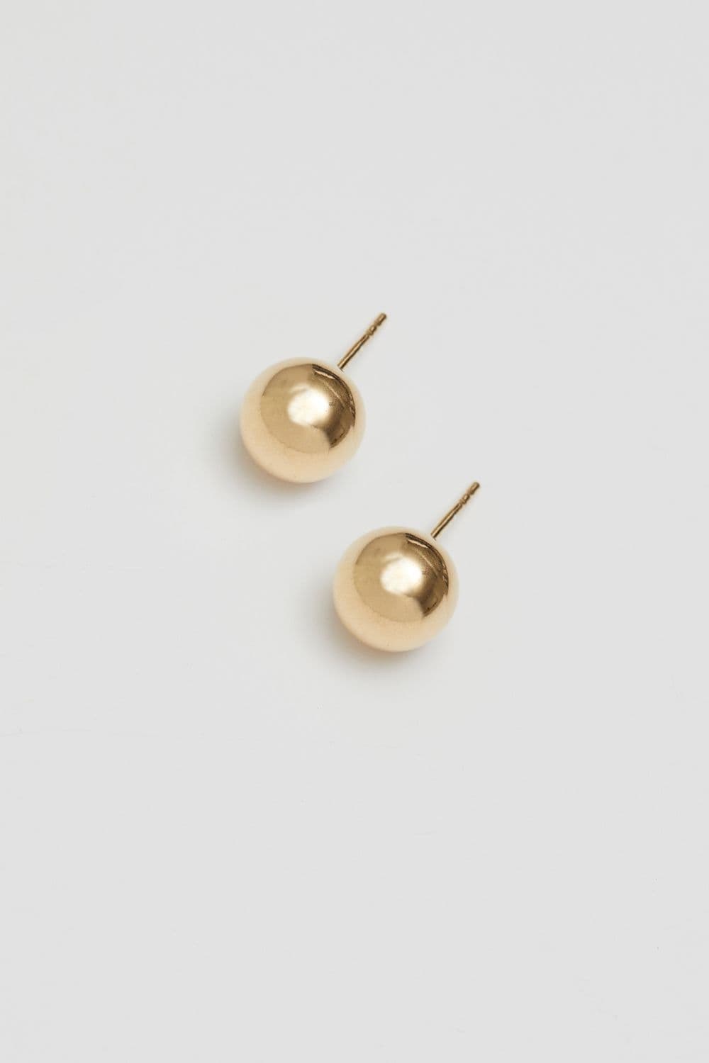Recycled Plated Sterling 925 Polished Orb Stud Earrings