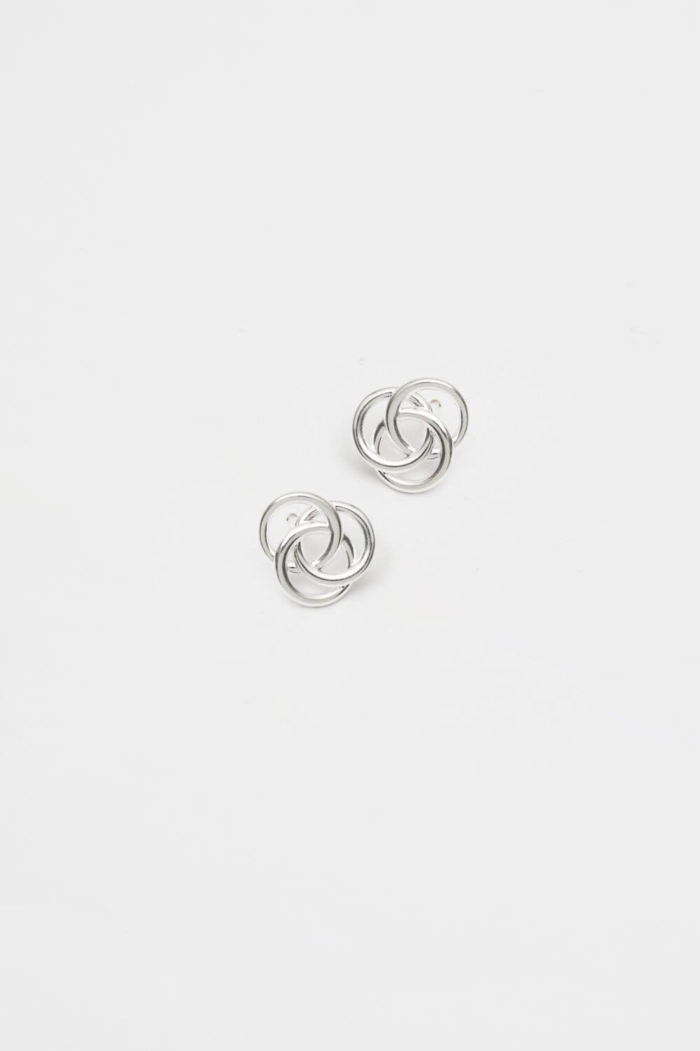 Sterling 925 Knot Stud Earrings