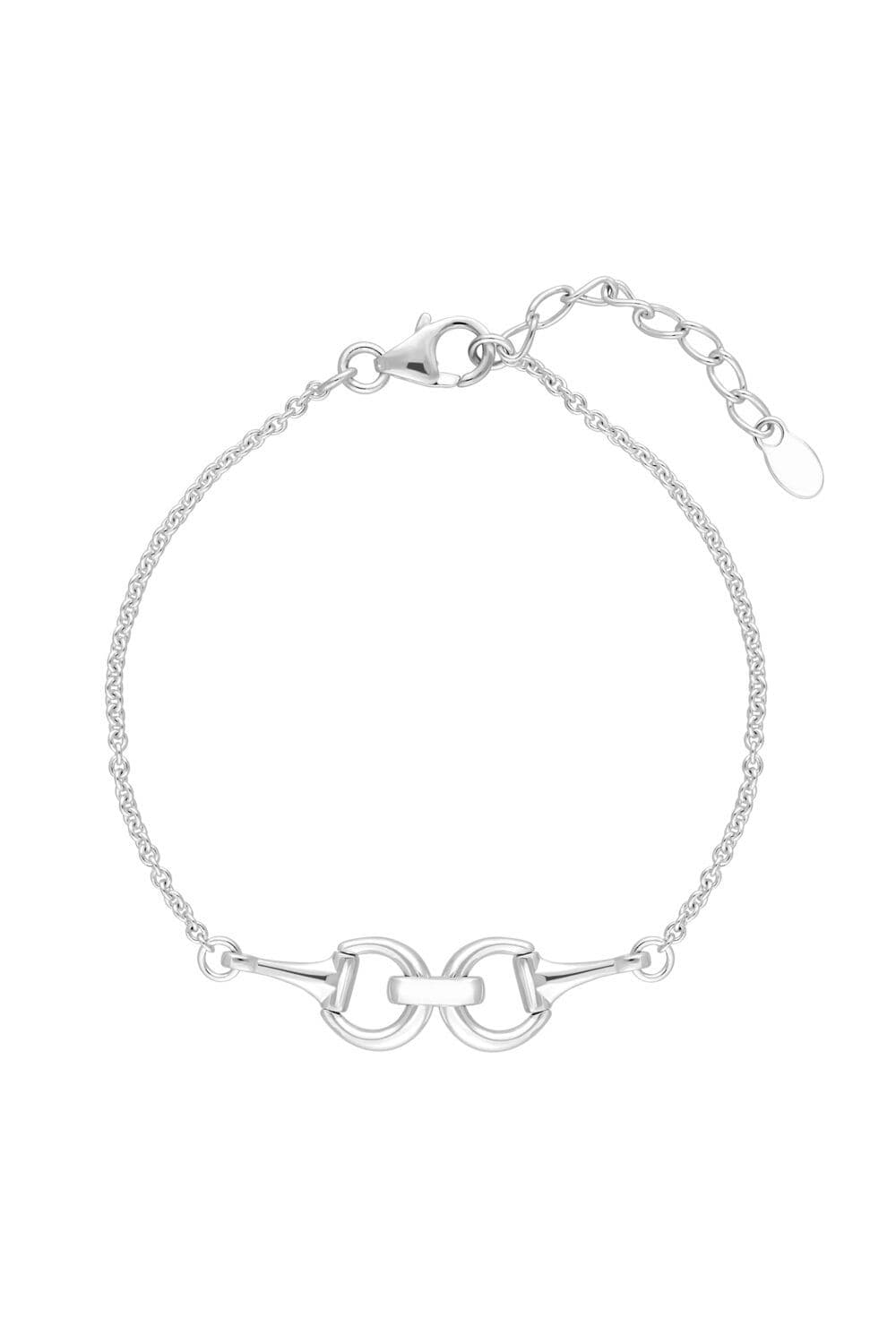 Sterling 925 Cubic Zirconia Snaffle Bracelet