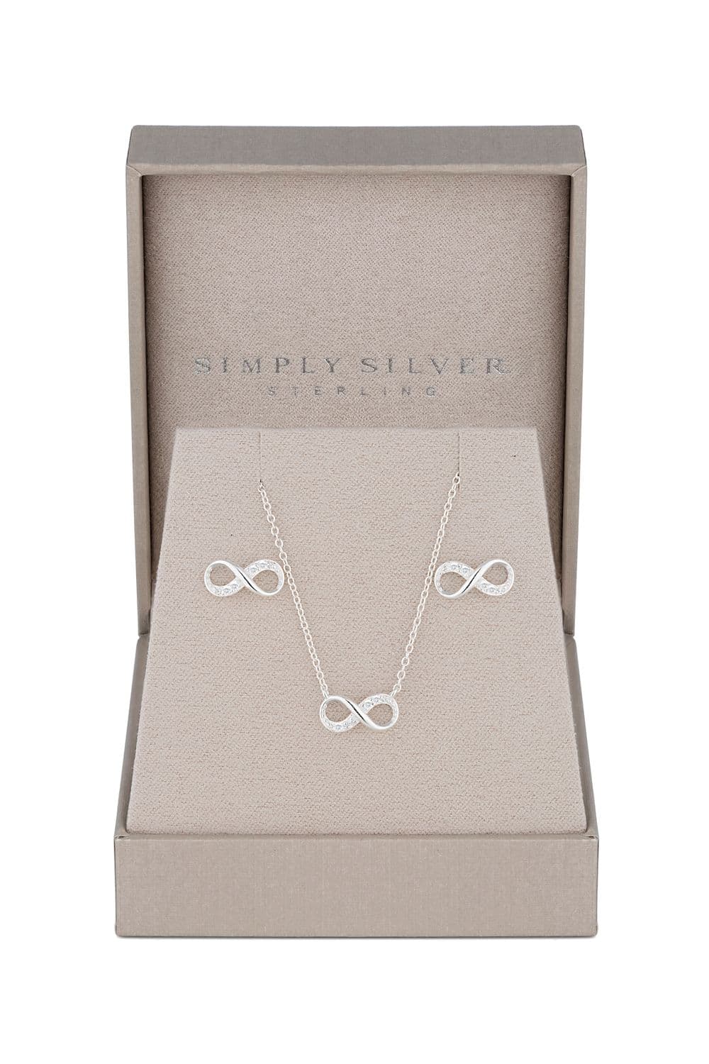 Sterling 925 Infinity Set Gift Boxed