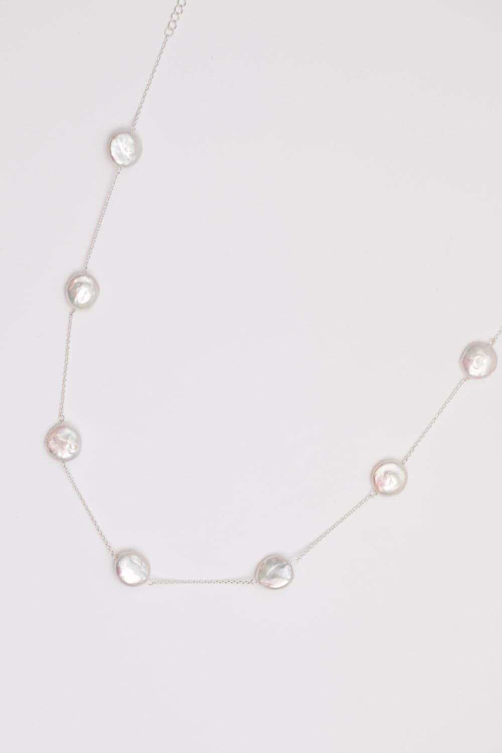 Sterling 925 Coin Pearl Necklace