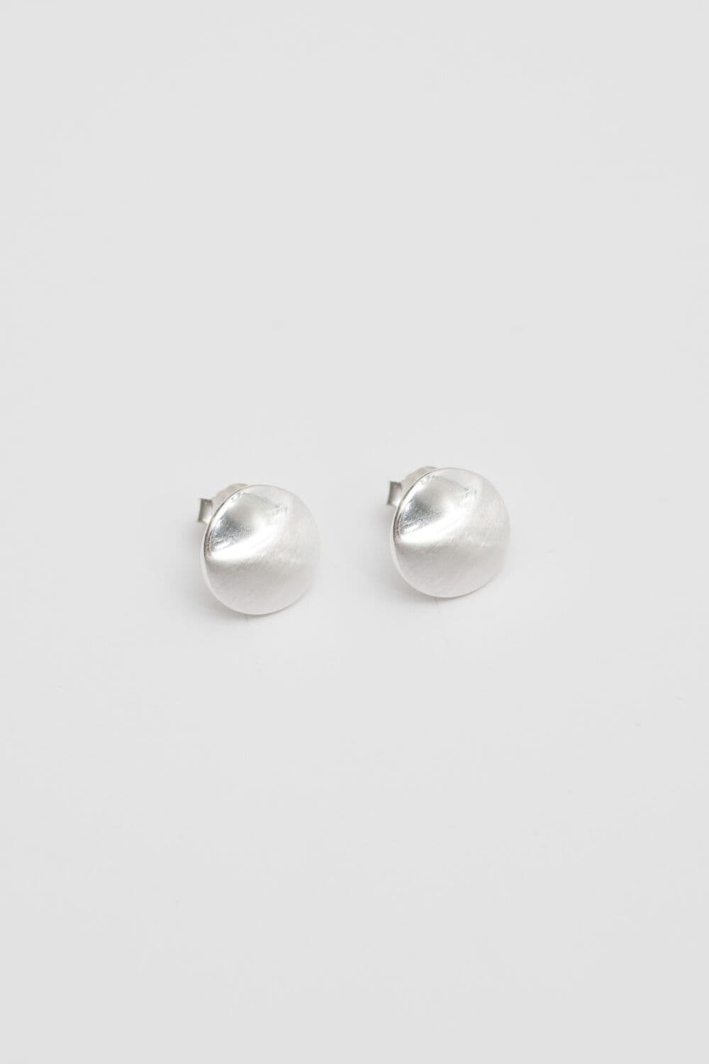 Sterling 925 Brushed Stud Earrings