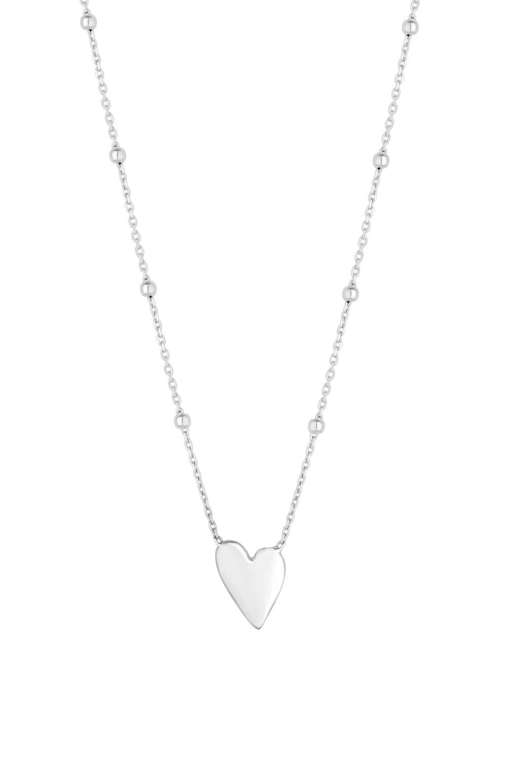 Recycled Sterling 925 Heart Pendant Necklace