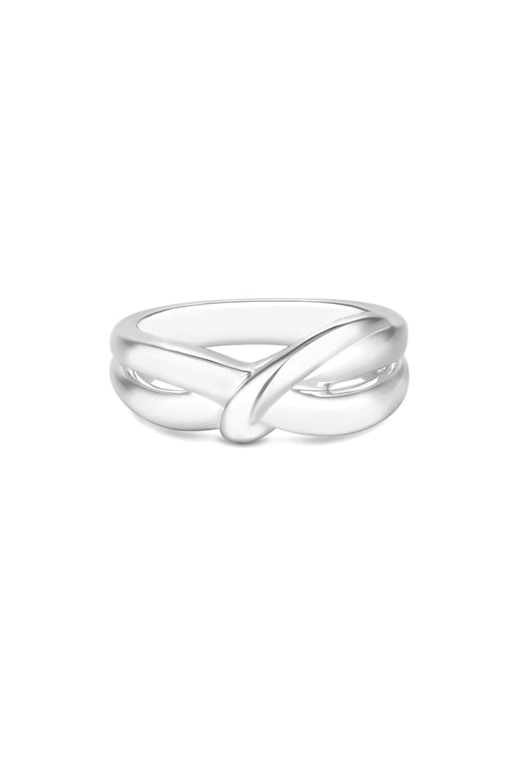 Sterling 925 Polished Knotted Ring