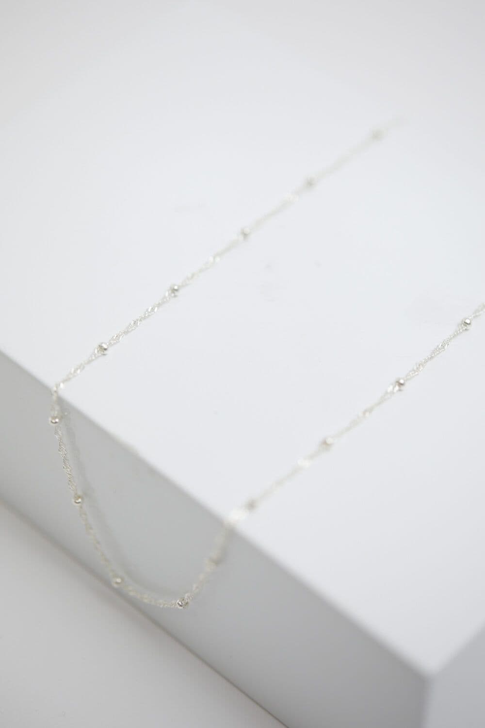 Sterling 925 Twist Ball Chain Necklace